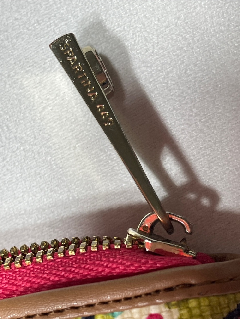 Spartina 449 Linen Leather Paisley Crossbody Wallet Clutch SKU 0110 - Picture 3 of 10